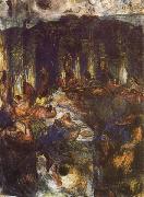 Paul Cezanne The Orgy or the Banquet painting